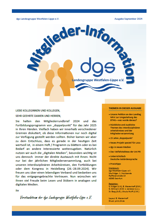 dgs-Mitgliedschaft